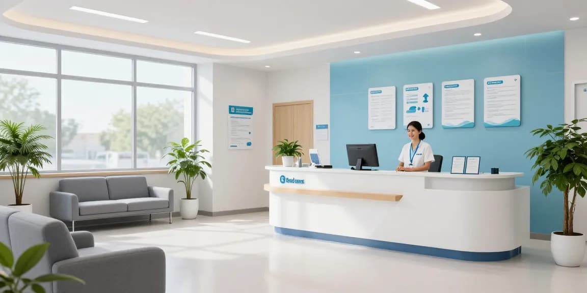 Married couples separate ACA plans in a welcoming healthcare environment with patient care services.