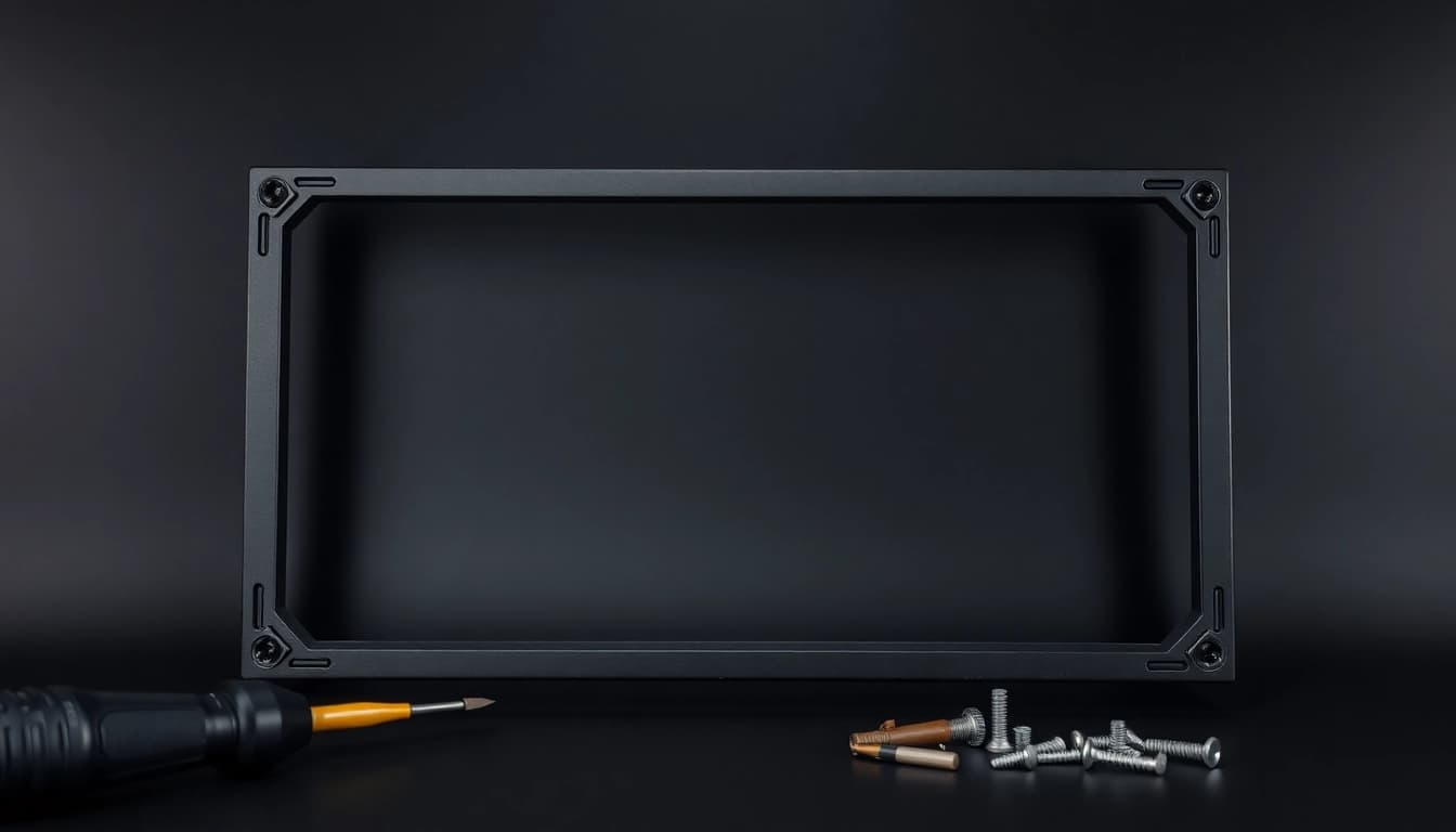 Showcase pf940v2 frame only with tools, highlighting its features and design.