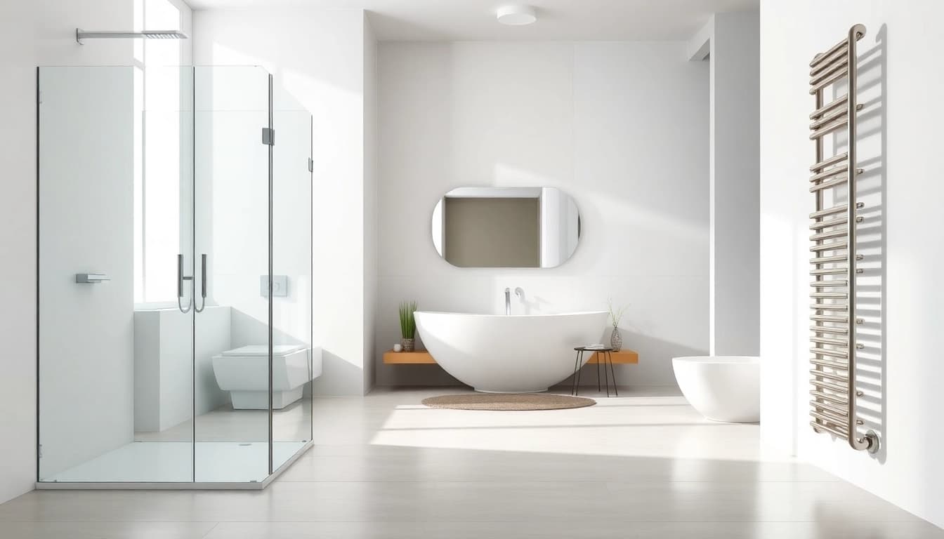 Die Produkte von sonni sanitär GmbH in einem eleganten Badezimmer zeigen hochwertige Badlösungen.