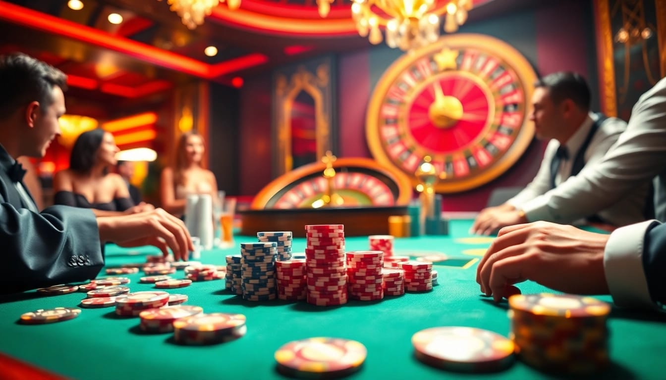 Experience thrilling casino gameplay at https://mm88.land/, featuring vibrant tables, engaging players, and professional ambiance.