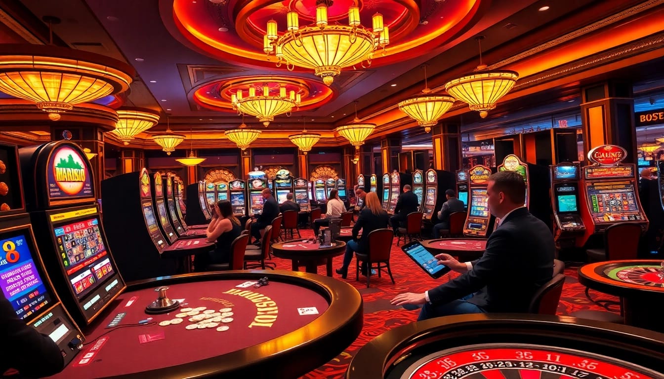 Players experience thrilling wins at MK8 in a luxurious casino atmosphere.