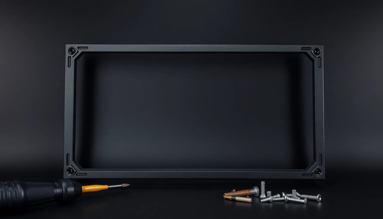 Showcase pf940v2 frame only with tools, highlighting its features and design.