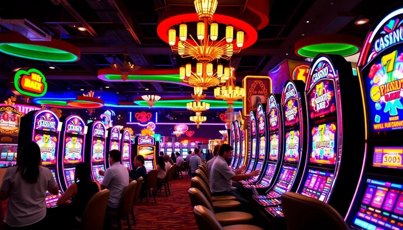Slot pulsa 5000 dengan mesin slot yang cerah dan menarik, menarik perhatian para pemain.