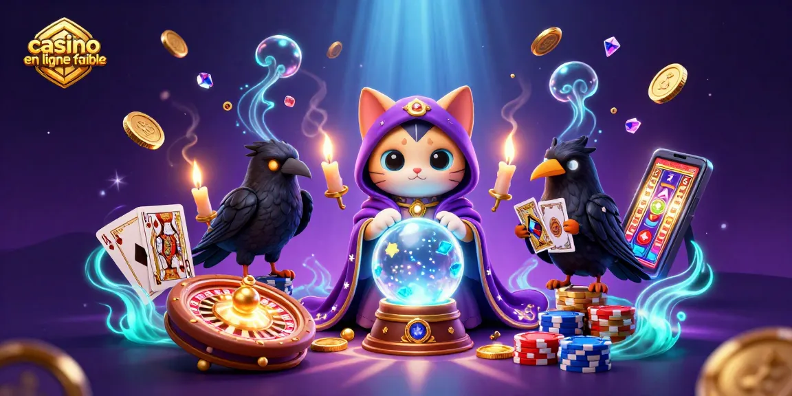 Découvrez un jeu de casino en ligne fiable avec un chat mystique, un corbeau et des éléments de jeu captivants.