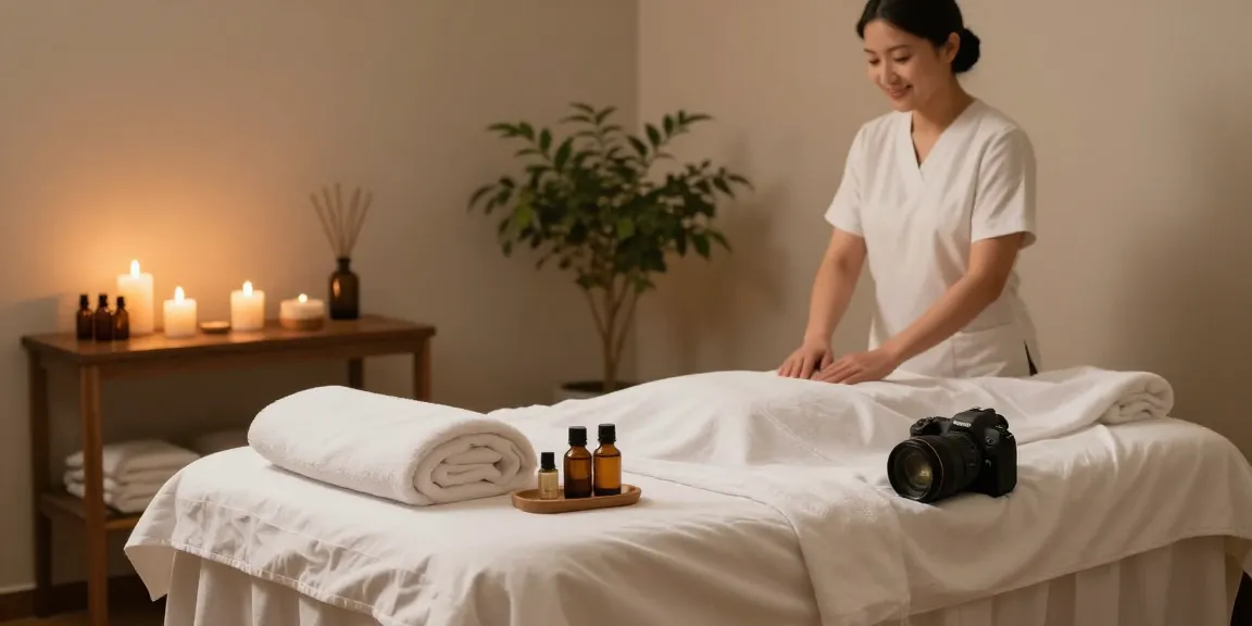 Serene 1인샵 massage room designed for ultimate relaxation and wellness.