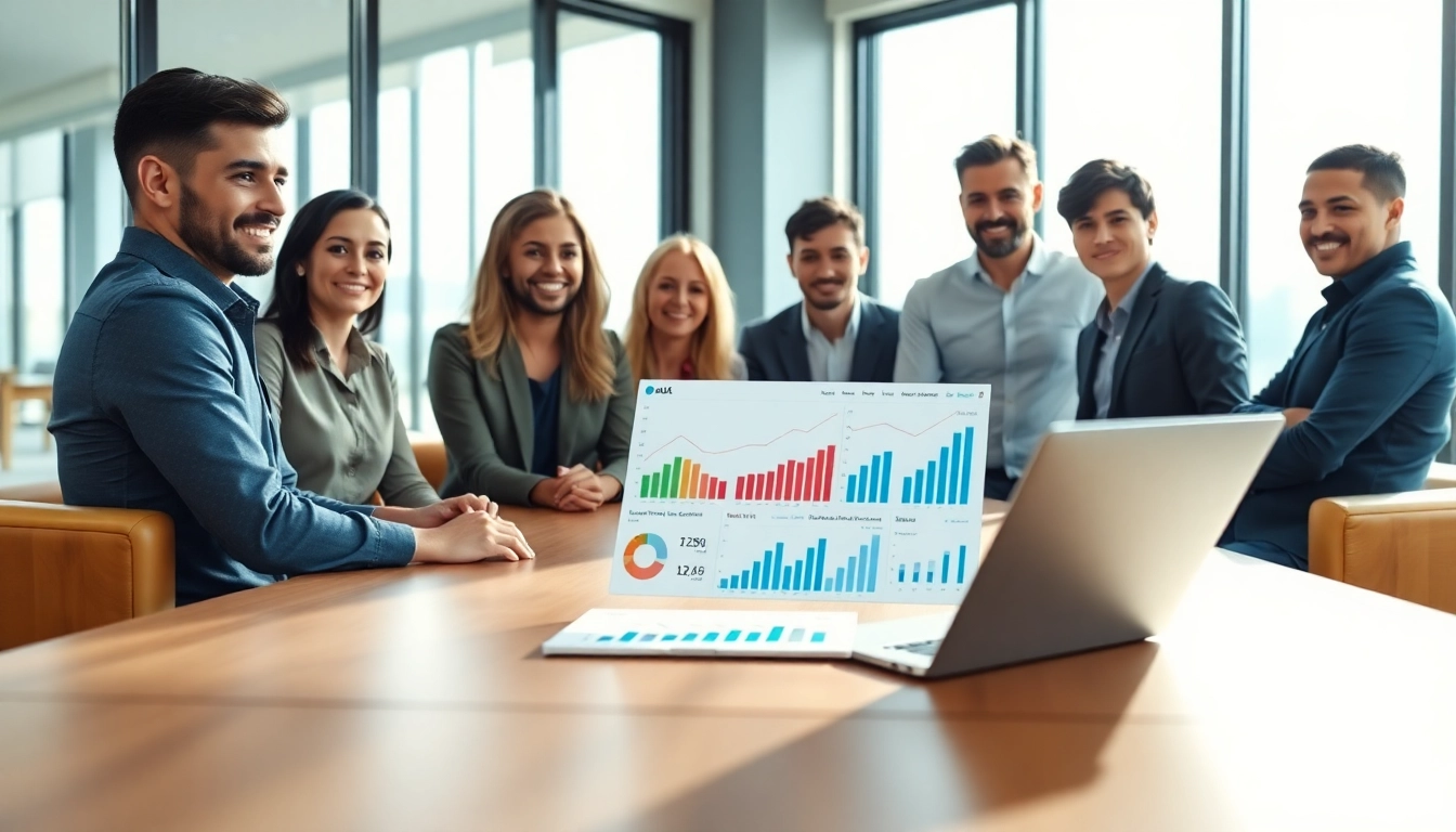 Analyze competitive intelligence data during a professional business meeting.