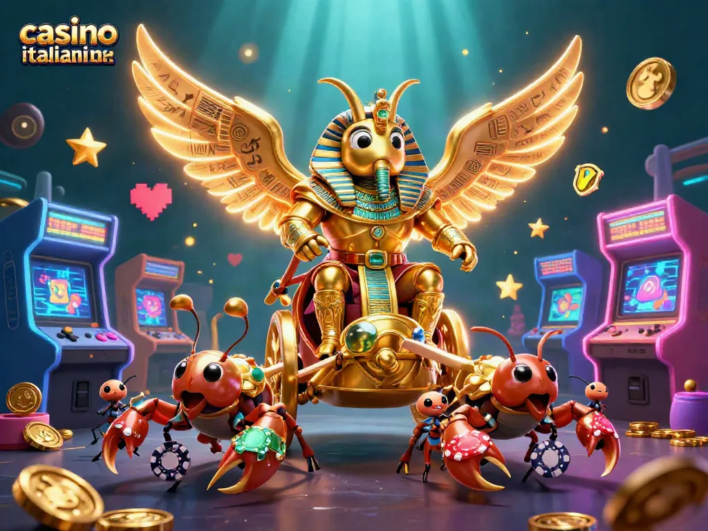 Gioca nei migliori casino italiani online con questa illustrazione in 3D dei giochi d'azzardo più emozionanti.