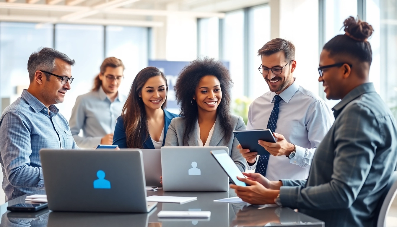 Visualize an AI assistant for enterprise teams efficiently aiding professionals in a modern workspace.