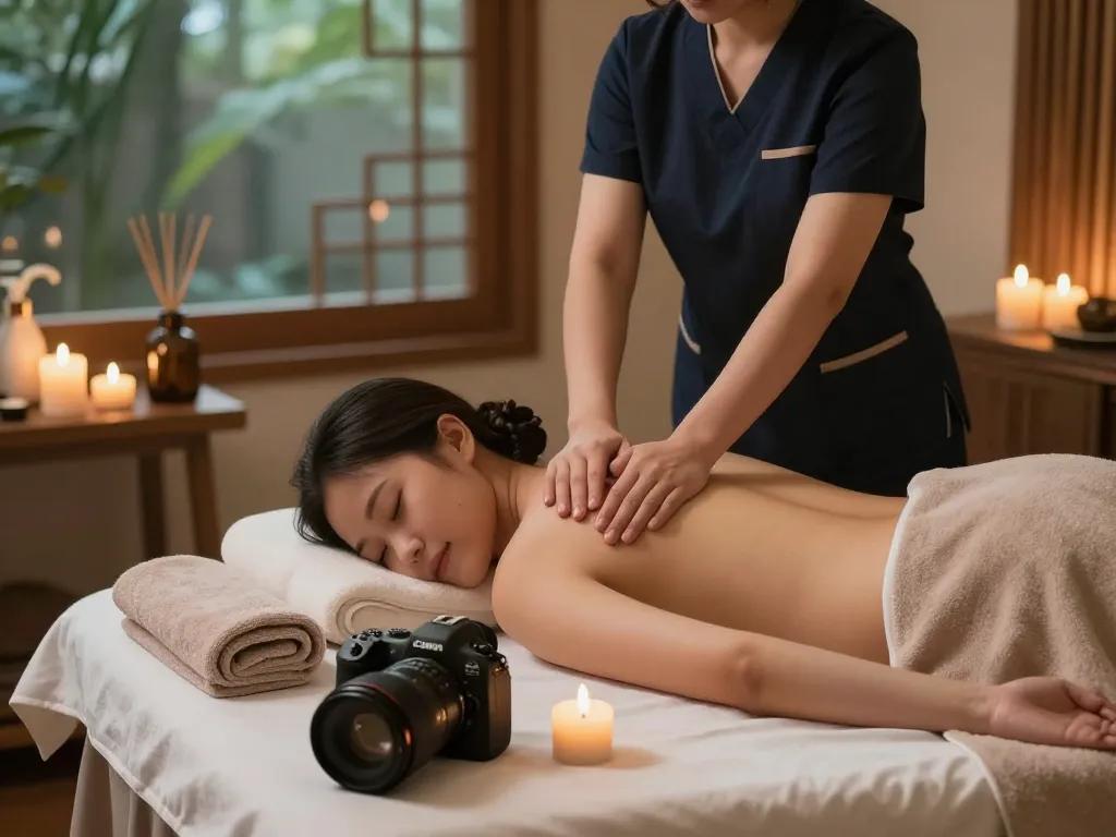 Experience a calming 마포스웨디시 massage treatment in a serene spa setting.