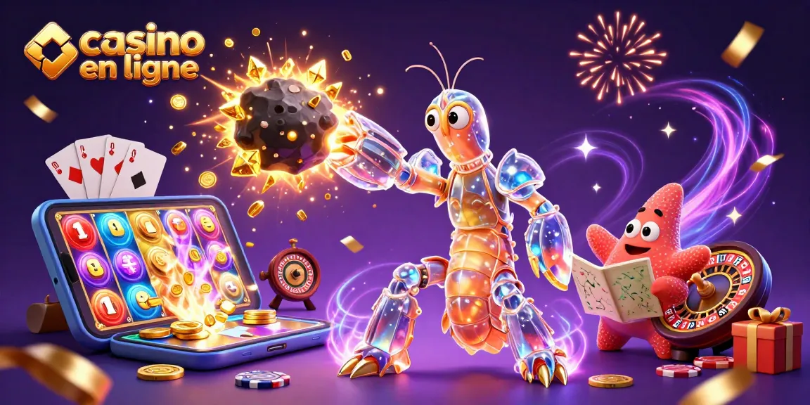 Plongez dans l'univers du casino en ligne avec des personnages colorés et des jeux captivants.