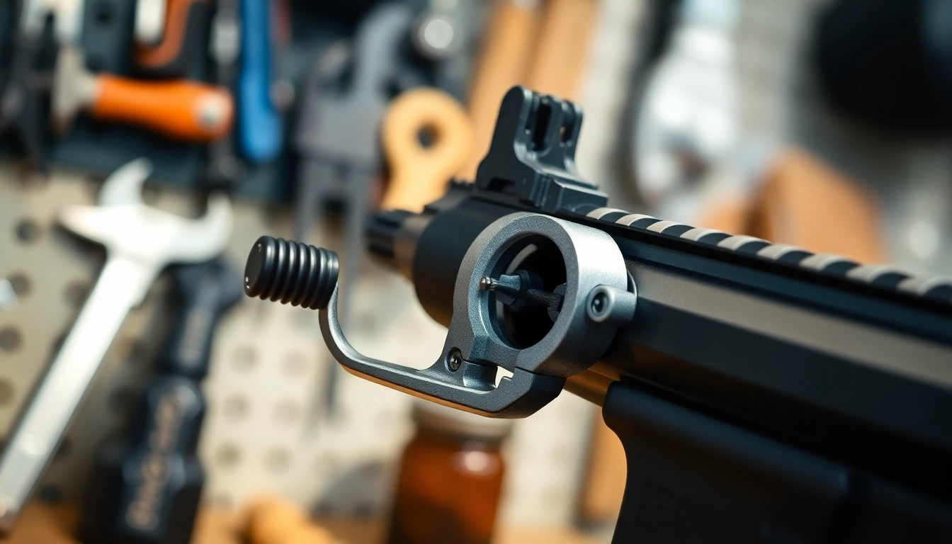View of the WOT trigger for AR15 showcasing its precision and design features.