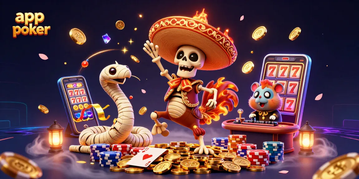 Gioca a app poker con divertenti personaggi in un ricco ambiente di casinò.