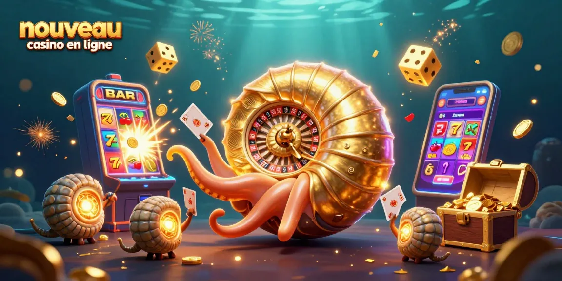 Découvrez le nouveau casino en ligne avec une illustration 3D, roulettes et machines à sous!