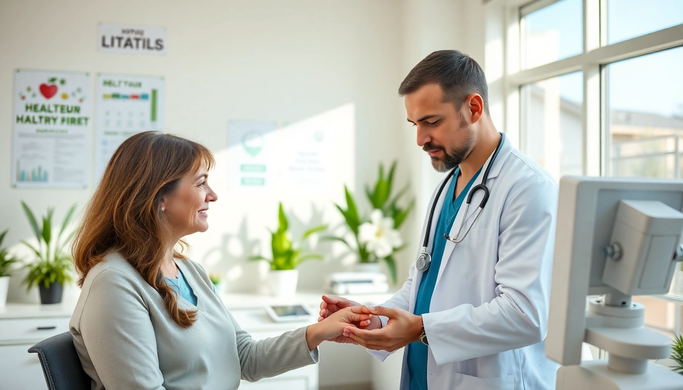 Assessing cardiovascular risk assessment Sydney with healthcare professionals in a modern clinic setting.