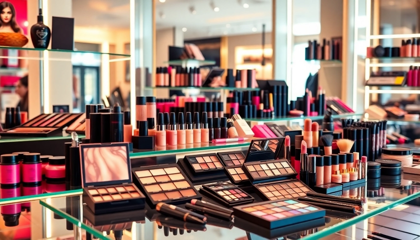 Showcasing makeup wholesale products in an elegant display, highlighting vibrant colors and quality textures.
