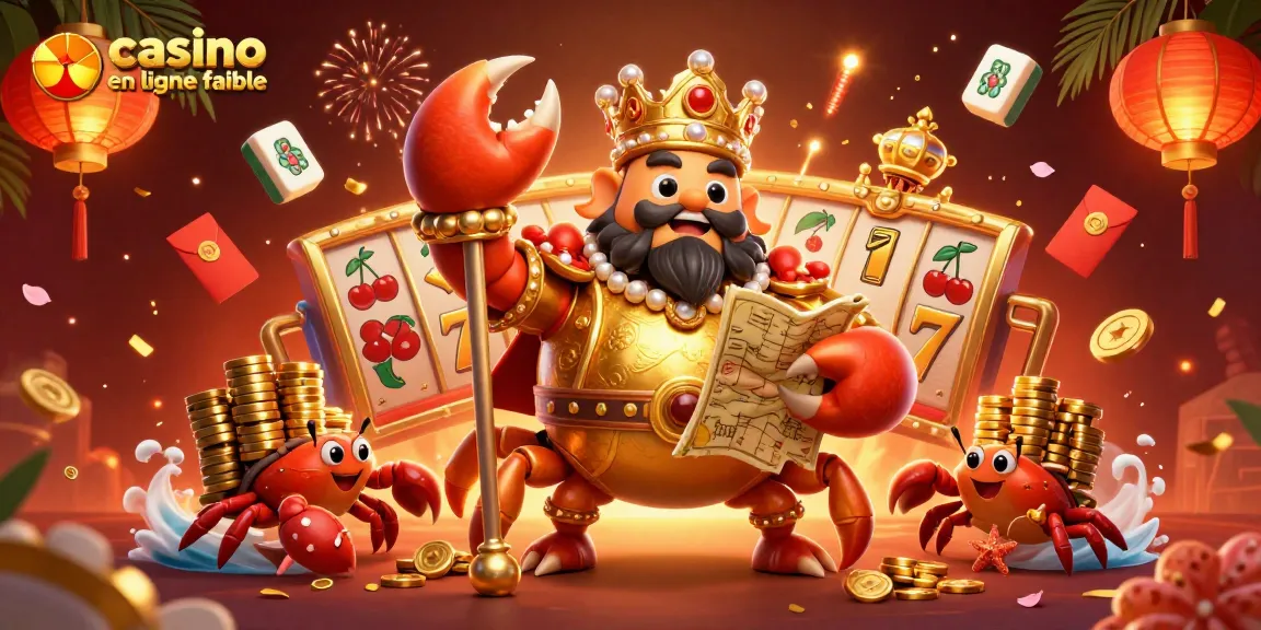 Jouez à des jeux de casino en ligne fiables avec un crabe empereur et des crabes serviteurs dans un monde vibrant.