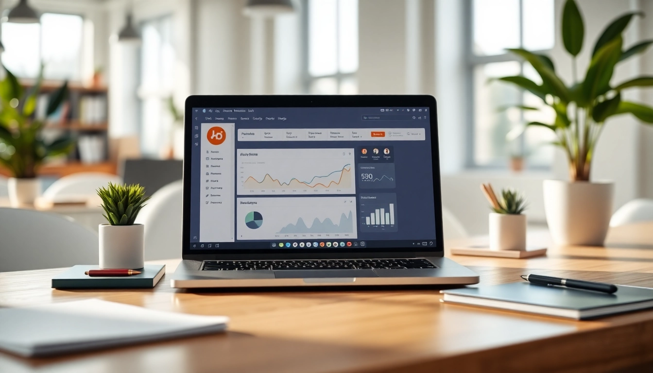 View HubSpot free dashboard analytics in a modern workspace.