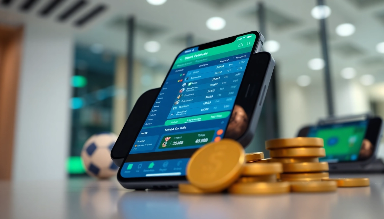 Engaging interface showcasing online sportsbooks India with dynamic betting options and vibrant colors.