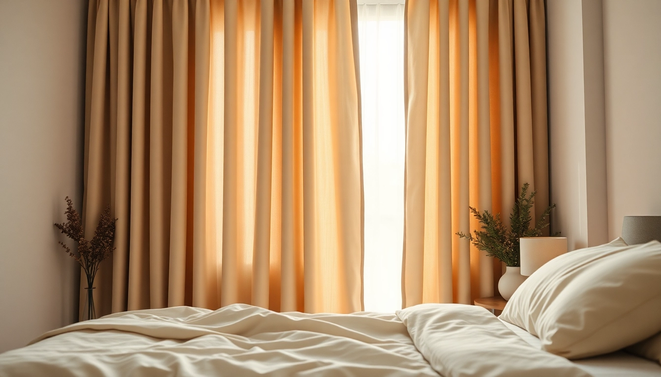 Verduisterende gordijnen die stijlvol privacy bieden in een gezellige slaapkamer.