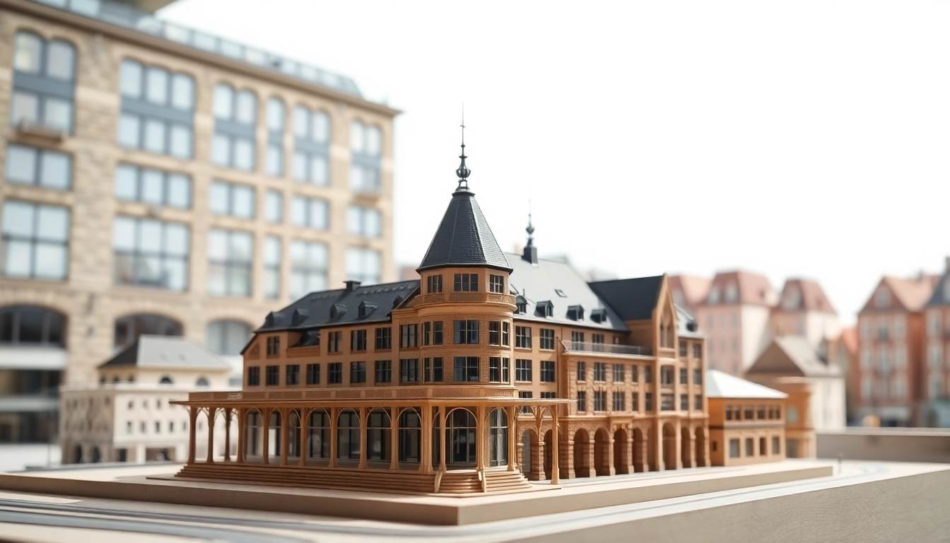 Architekturmodellbau Saarbrücken in einem professionellen Design-Setup darstellen.