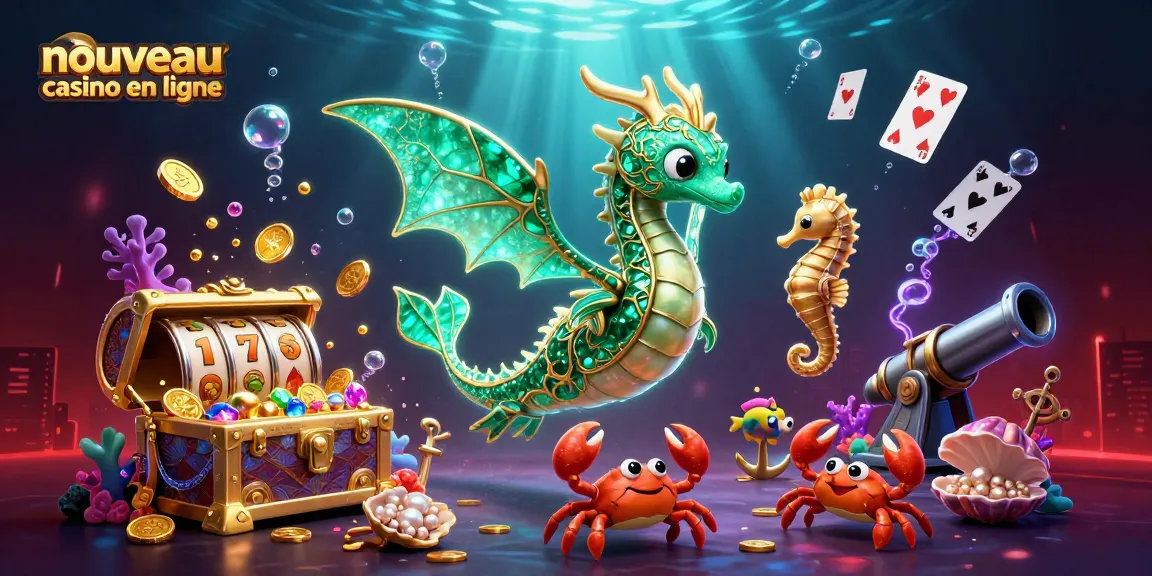 Profitez de l'expérience immersive d'un nouveau casino en ligne avec une illustration dynamique.