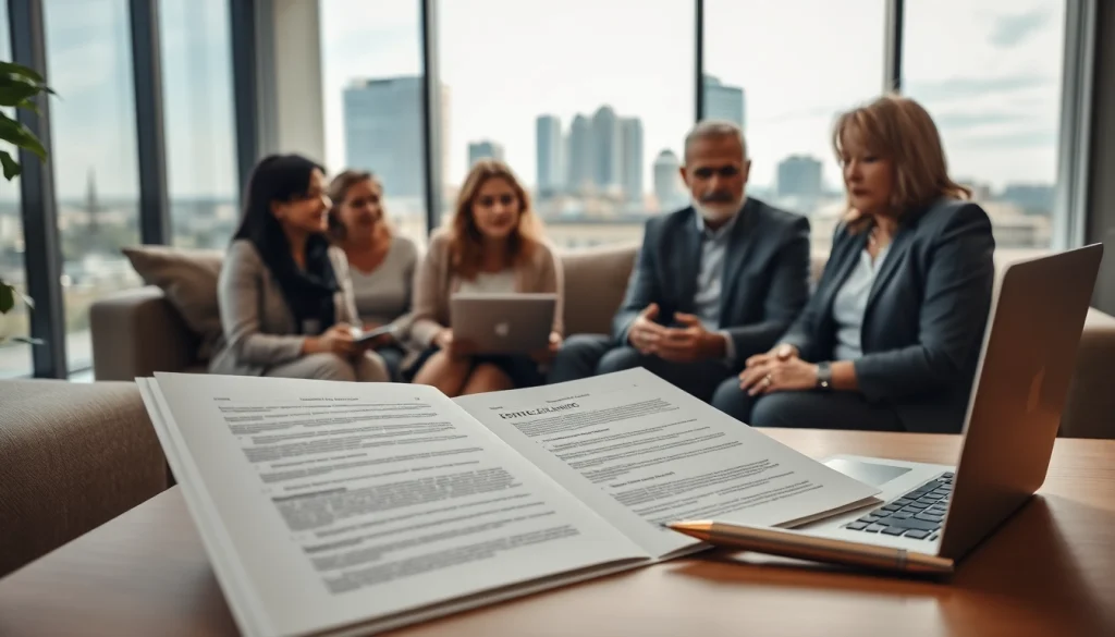 Engaging estate planning San Antonio consultation with diverse clients and a professional advisor.