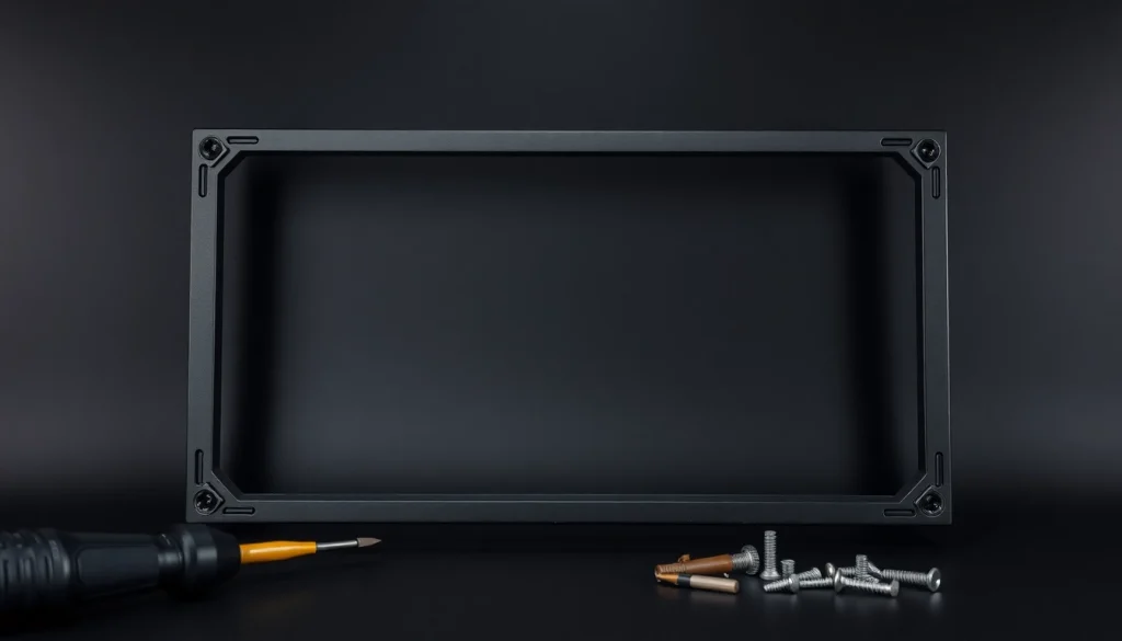 Showcase pf940v2 frame only with tools, highlighting its features and design.