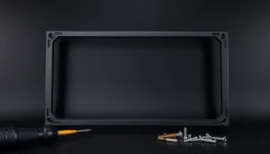 Showcase pf940v2 frame only with tools, highlighting its features and design.