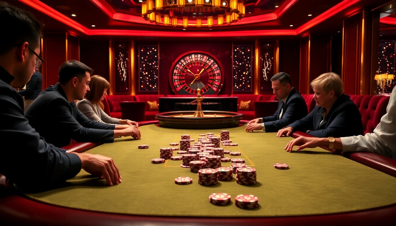 Experience thrilling gameplay at https://rr888.in.net/ with vibrant casino tables and poker chips inviting players to join.