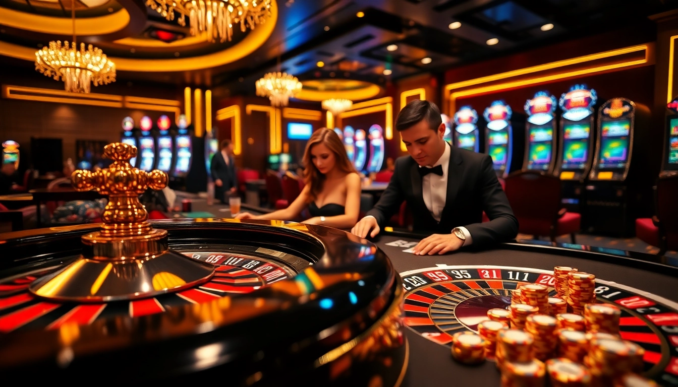 Experience the thrill of a big win with 555 win at an upscale casino table, vibrant poker chips scattered around.