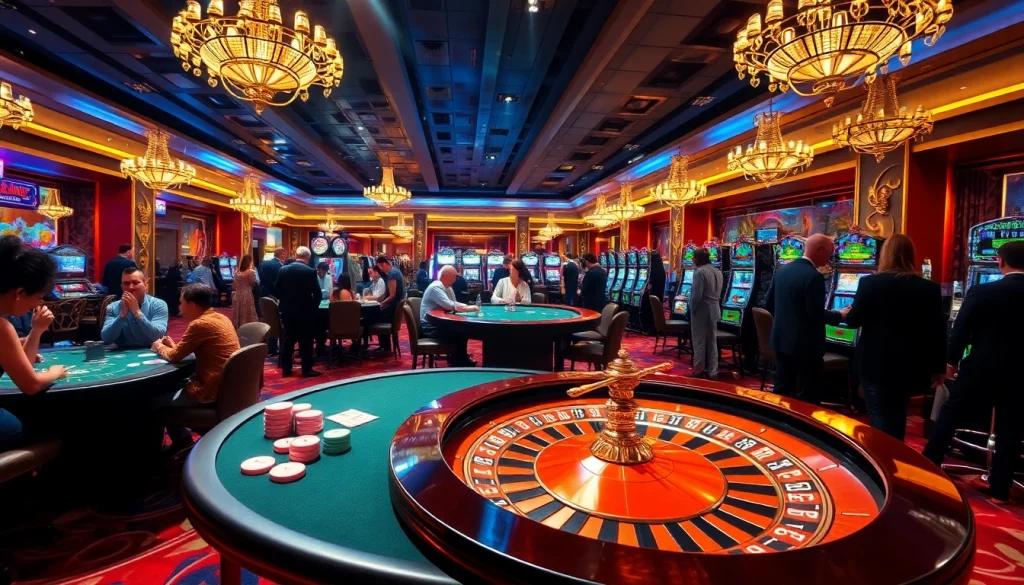 Experience thrilling gameplay at 13Win with vibrant casino tables and engaging slot machines.