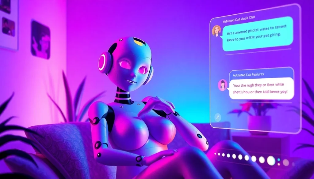 Engaging AI sex chat scenario with a dynamic character and futuristic interface.