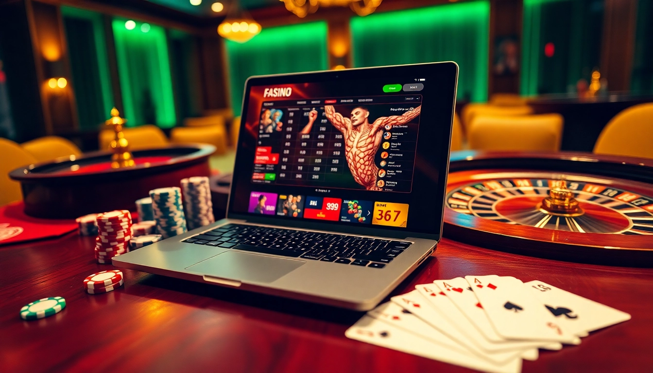Jeu passionnant dans un casino en ligne fiable en France avec des jetons de poker et une roulette, évoquant le luxe.
