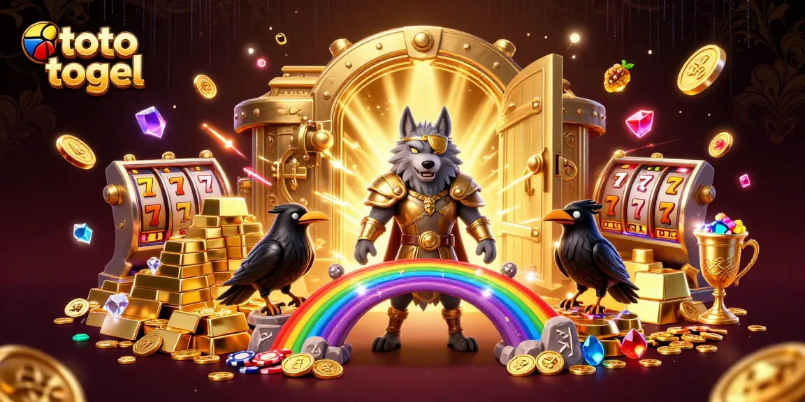 Engage with the immersive toto togel experience in this dynamic casino scene featuring Odin and his ravens.