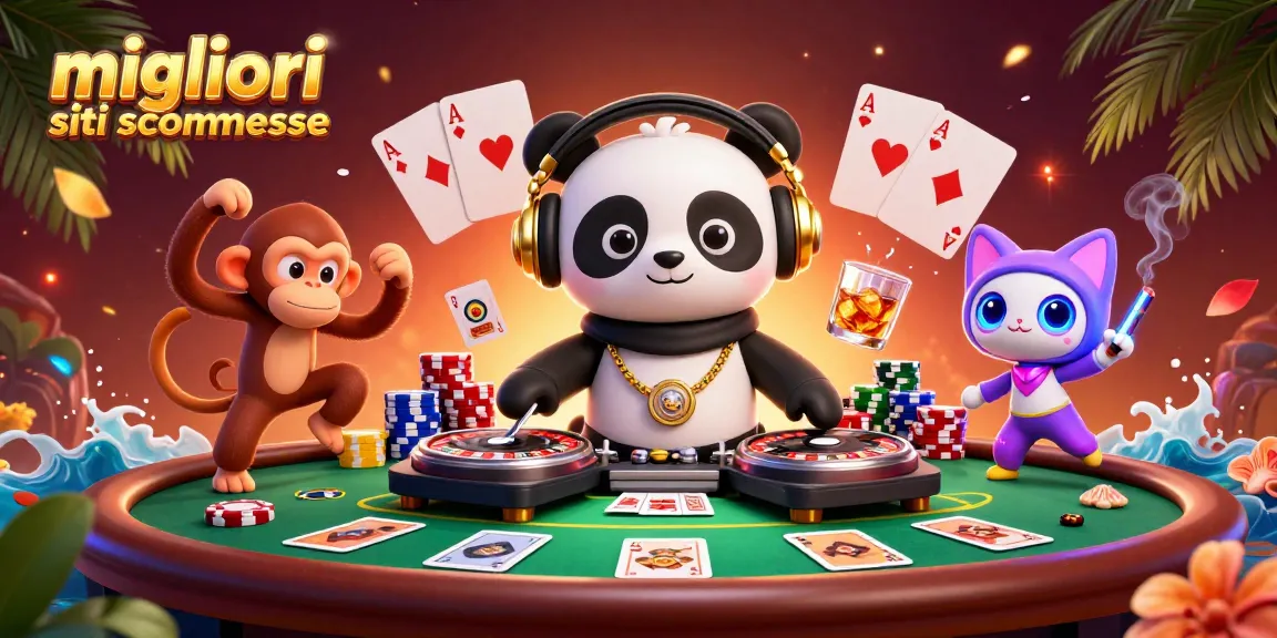 Le migliori scommesse con i panda DJ e scimmie danzanti in un'atmosfera vibrante di casinò