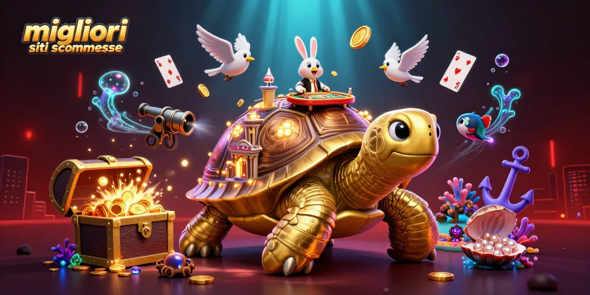 I migliori siti di scommesse offrono emozioni uniche con una tartaruga d'oro e un dealer con carte.