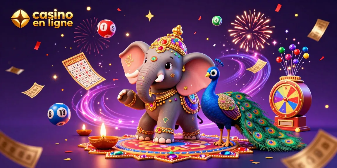 Jouez sur un casino en ligne avec nos heureux éléphants et lots colorés.