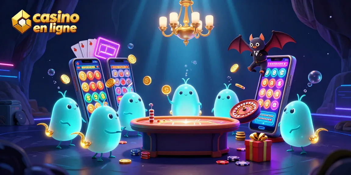 Plongez dans l'univers du casino en ligne, illuminé par des vers luisants et des jeux captivants.
