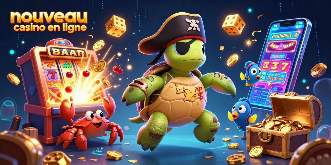 Plongez dans le monde du nouveau casino en ligne avec les personnages des jeux, le jackpot et des effets éclatants.