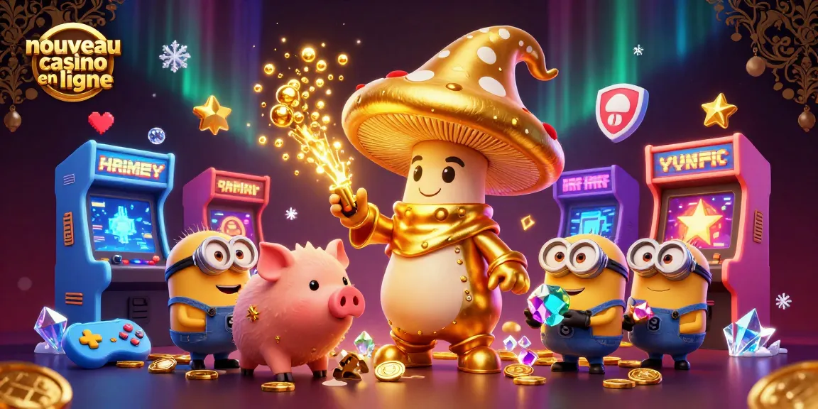 Jouer au nouveau casino en ligne avec des personnages magiques et des machines à sous colorées.