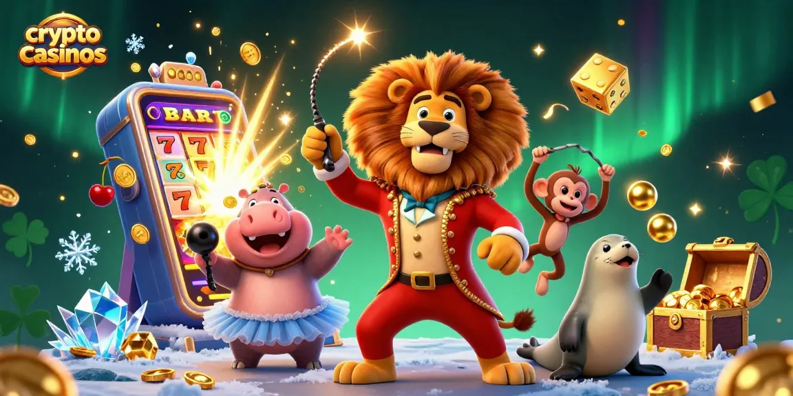 Jouer à des crypto casinos avec un lion cracheur de feu et une machine à sous explosive remplie de pièces d'or