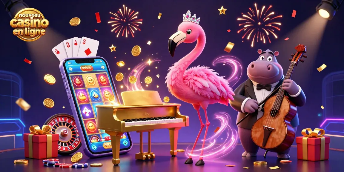 Illuminez votre expérience au nouveau casino en ligne avec cette illustration captivante de chanteurs animés.