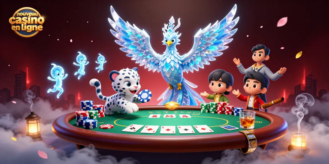 Jouer au nouveau casino en ligne avec une illustration captivante d'un phénix de glace