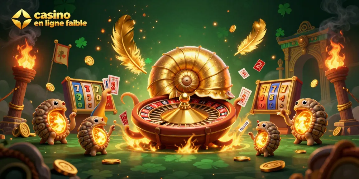 Jouez sur un casino en ligne fiable avec une illustration de nautilus géant et des éléments de jeux captivants.