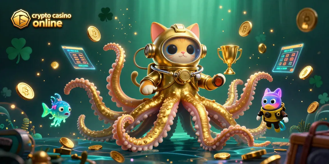 Gioca con i migliori casino crypto online e scopri i premi scintillanti in questa illustrazione ricca di dettagli.