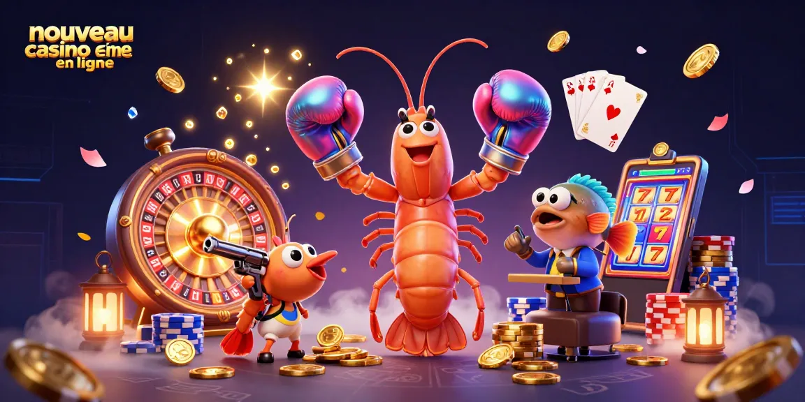 Action dans un nouveau casino en ligne avec un poisson mante dans une scène dynamique, illustrant le gain.