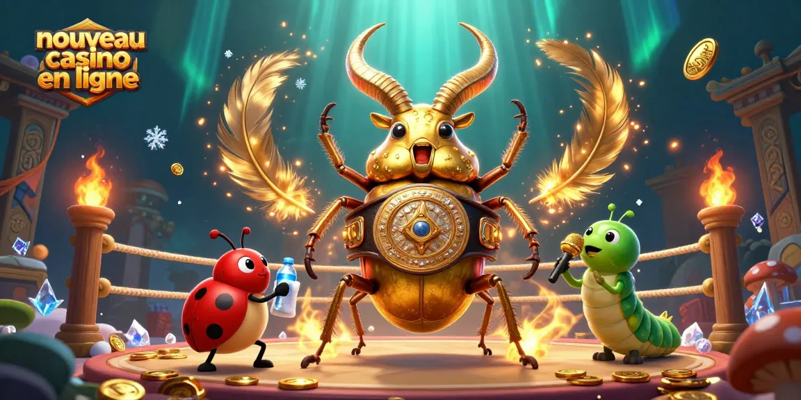 Plongez dans l'univers captivant des jeux avec notre nouveau casino en ligne, mettant en vedette des personnages animés et des éléments de jeu.