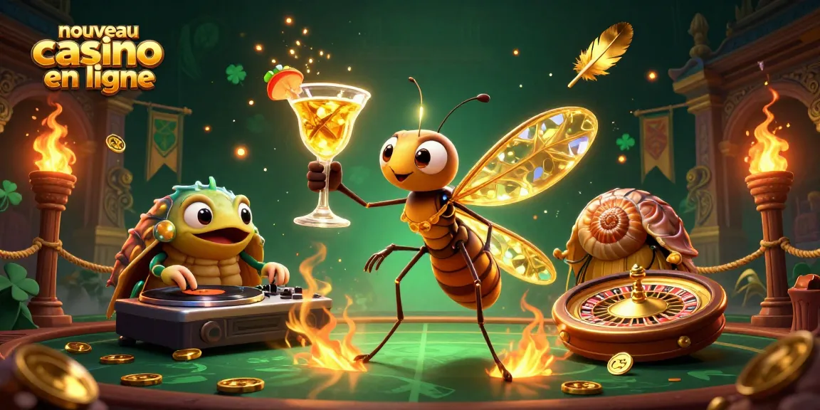 Le nouveau casino en ligne propose une illustration accrocheuse avec un moustique en ambre comme mascotte.