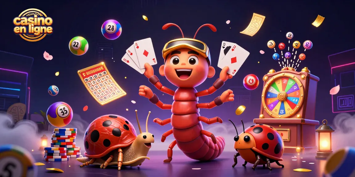 Jouez au nouveau casino en ligne avec des personnages de casino animés et des éléments de loterie vibrants.