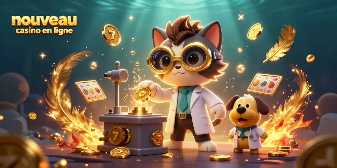 Illuminez l'expérience de jeu avec le nouveau casino en ligne grâce à cette scène animée riche en jeux et effets.